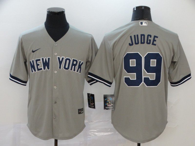 Men New York Yankees #99 Judge Grey Nike Game MLB Jerseys
